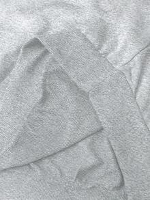 Manfinity EMRG 男士街头风格流行 INS 搭配梦想时尚英语偶像户外音乐节夜店男友丈夫礼物周年纪念礼物连帽衫和裤子套装，秋季衣服，舒适服装 - 淺灰色 - 查看 5