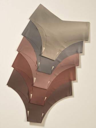 Snug Zone 5条/包 女士无缝纯色比基尼内裤