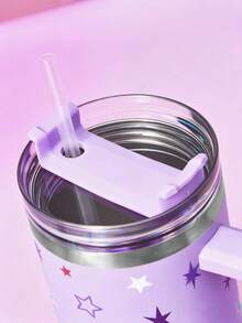 My Little Pony X SHEIN 40oz Tumbler With Handle, Insulated Cup, Vacuum Insulated Water Bottle, Stainless Steel Travel Mug, Car Mug,Gift Ideas - Mauve Purple - View 5