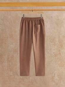 Manfinity NXTstreet Men's Casual Solid Color Simple Corduroy Pants - Apricot - View 3