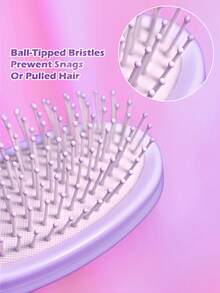 My Little Pony X SHEIN Shiny Hair Brush Cushion Massage Comb For Women's Long Hair, Meridian Purple Comb For Home Use Hair Brush,Hair Tools,Hair Products And Accessories For Barber Salon Beauty Smooth Massage Paddle Hair Brush Wet Or Dry Hair,Flowing Glitter,Pinkie Pie,Gift Ideas