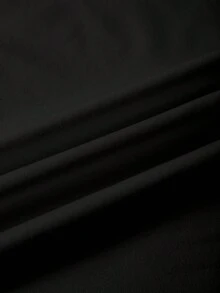 SHEIN LUNE 西部元素字母标语圆领短袖加大码T恤