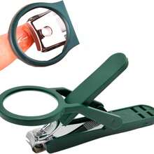 超大号 2.5 倍放大指甲钳套装 – 碳钢刀片，精准切割；防滑手柄，适合关节炎患者；防锈 ABS 材质 – 套装包含脚趾甲钳、剪刀、指甲锉和亚克力切割器 – 非常适合老年人、视力障碍人士和小宠物使用