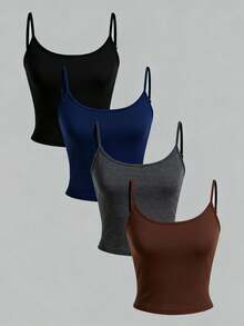 Women Tank Tops & Camis - Multicolor 3 - View 2