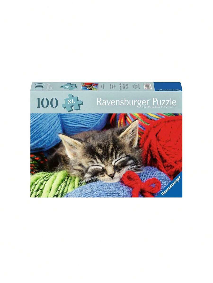 Ravensburger Wool Cat 100 Pieces Adults Puzzles 9 Years+ 12001363 - Multicolor - View 1