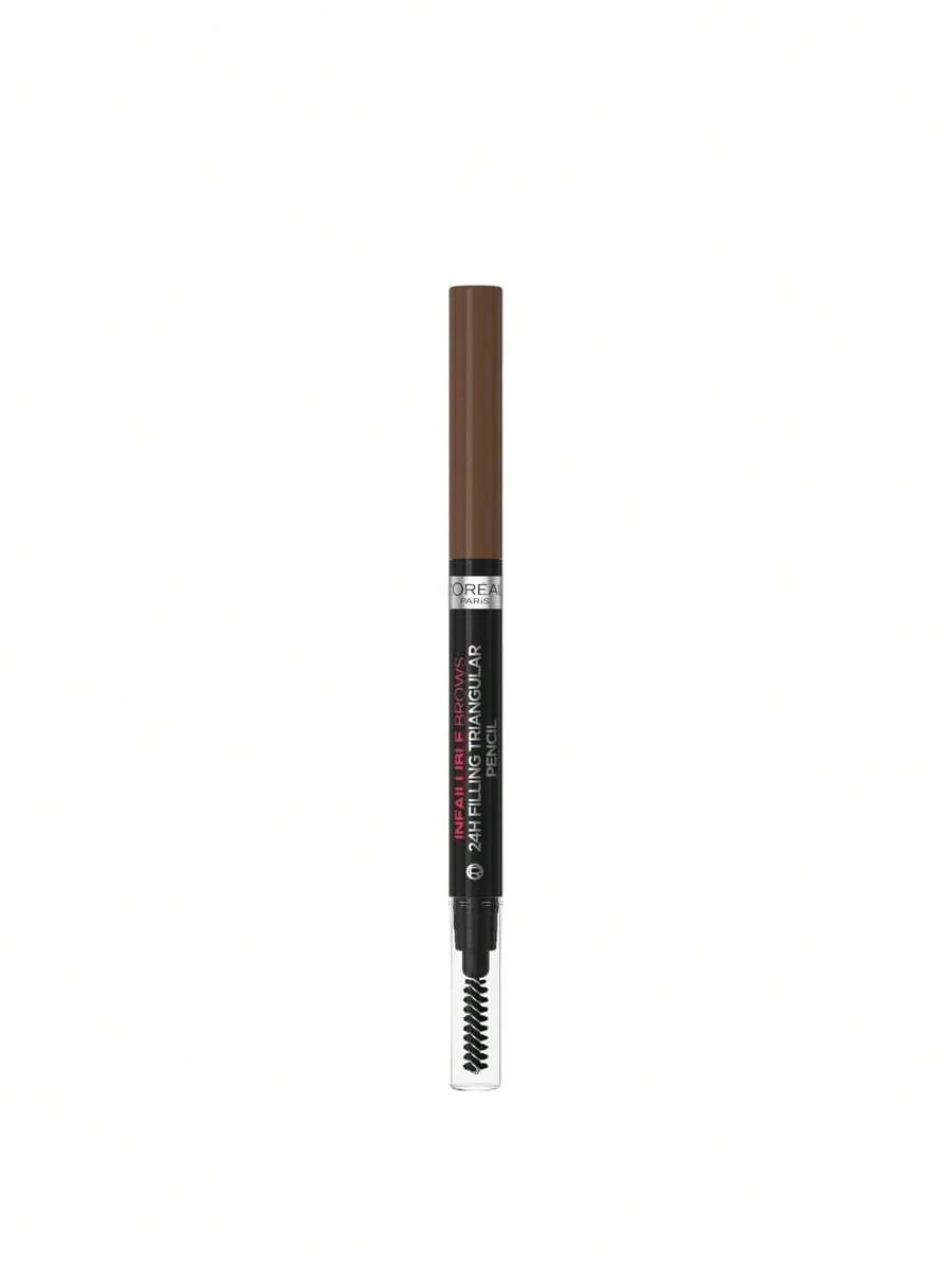 Infallible 24H Brow Filling Triangular Pencil 3.0 Brunette 2.5 ml - 3.0 Brunette - Visa 1