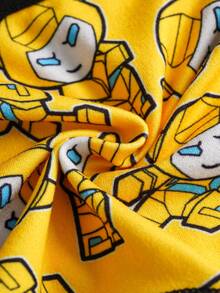 Transformers X SHEIN 男童舒适、柔软、可爱卡通机器人印花平角内裤 - 彩色 - 查看 7