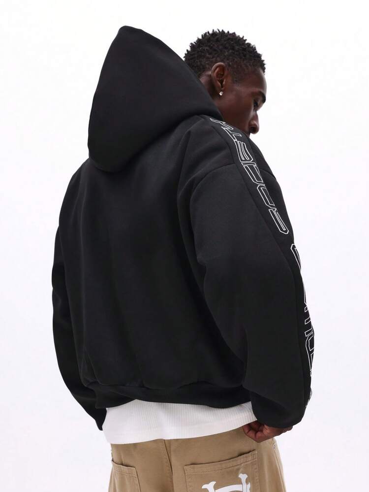 Felpa con cappuccio con coulisse e tasca centrale