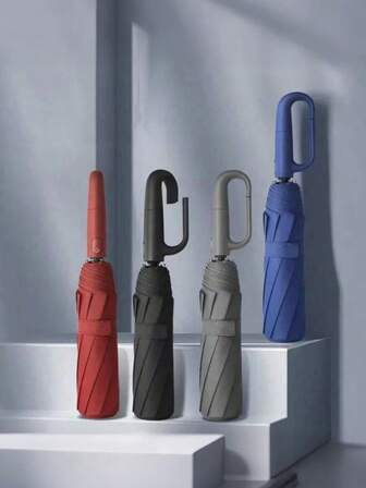 环钩结构伞 高端自动伞 优雅时尚设计 加固坚固结构 全天候伞 防晒防紫外线伞 便携式折叠伞