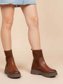 Women Ankle Boots & Booties - Camel - View 3