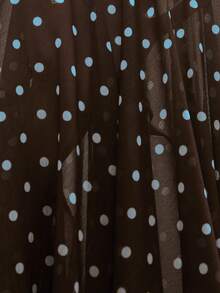 Revavyn Váy dài tay xếp ly phía trước bằng vải voan cạp cao thanh lịch cổ điển - Nhiều màu - Xem 6