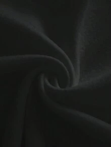 Chiquease 女士撞色字母拉链半领长袖卫衣 - 黑色 - 查看 5
