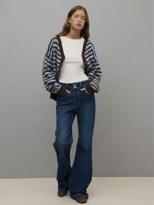 Nöista Spring-Summer Women Casual White Slim Fit Long Sleeves Stretch Base Top With Round Neck For New Year - White - View 3