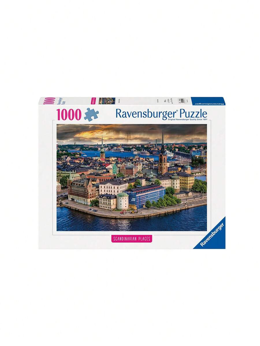 Ravensburger Stockholm, Schweden 1000 Pieces Adults Puzzles 14 Years+ 12000114 - Multicolor - View 1