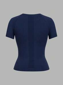Velisys Velisys 2 Pcs Sport Studio Summer Casual Solid Color Seamless Short Sleeve Sports T-Shirt - Multicolor - View 8