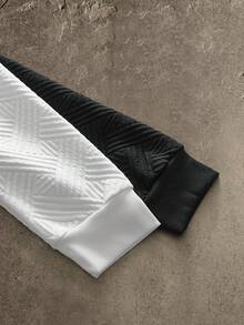 AXEPEAK 2pcs Men's Casual Letter Print Crew Neck Long Sleeve Sweatshirt Set - Multicolor - View 6