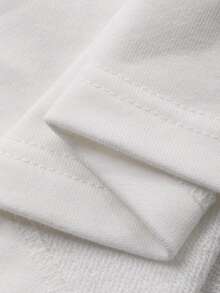 DAZY 少女圆领印花长袖针织卫衣，秋季款 - 白色 - 查看 10