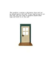 Joivida 1pc Decorations House Decoration, Mini Christmas Door Set, Miniature Room Accessories, DIY Scene Combination, Collectible Gifts, Suitable For Enthusiasts And Artisans, The Best Christmas Choice,Suitable For Christmas And Valentine's Day - Multicolor - View 3