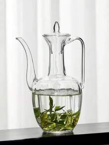 Cirelle 1pc Glass Teapot - Transparent Beauty Teapot, Suitable For Brewing Tea, Herbal Tea And Wine - Perfect For Tea Lovers And Special Occasions, Herbal Teapot - Multicolor - View 4