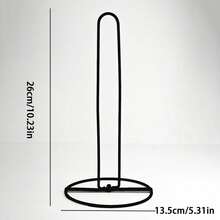 1/2个金属纸巾架，适用于厨房台面、吧台和餐桌，可放置标准尺寸和大卷纸巾。纸巾架，也可用于放置标准尺寸和大尺寸纸巾，可用作纸巾盒、纸巾架、餐巾纸架、卫生纸架、湿巾盒、厨房纸巾架、纸巾架，适用于餐桌、浴室和厨房。