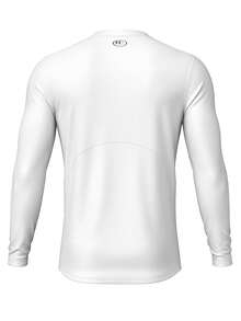 Under Armour ColdGear Men's Sports Shirts White - White /  / Black - View 2