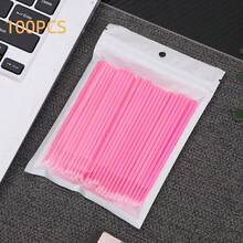 50/100pcs Nano Cleaning Swabs, Ultra Fine Makeup Remover Sticks For Eye Makeup, Contouring, Eyeliner, Lips And Skin Cleansing - Multicolor - View 22