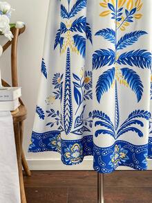 Soleia 女士休闲棕榈树印花无袖中长连衣裙，度假风 - 彩色 - 查看 6