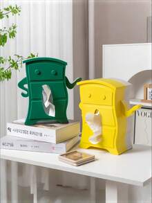 Zazumi Hộp đựng khăn giấy sáng tạo treo tường, thiết kế đa năng, giải pháp lưu trữ cho phòng khách, phòng tắm, văn phòng tại nhà, quà tặng Giáng sinh, ý tưởng quà tặng ngày lễ, những món đồ thẩm mỹ cốt lõi của Cottage - Nhiều màu - Xem 1