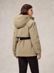 OutZeal Ski Jacket Women Outdoor Jackets Winter Skiing Hiking Thermal Quilted Lined Windproof Water-Resistant Outdoor Tops - Khaki - View 11