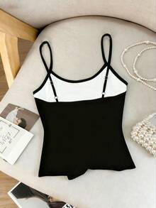 INAWLY 女士夏季Y2K可爱猫咪黑色背心，休闲日常上衣