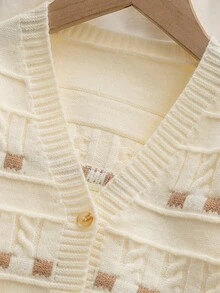 SHEIN 男童毛衣套装，绅士优雅时尚保暖柔软弹力款，适合居家、派对、万圣节、圣诞节、户外活动、学校等场合，可搭配圣诞派对服装，也可搭配圣诞毛衣。 - 彩色 - 查看 6