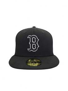 MLB Boston Red Sox Basic 59Fifty Men's Fitted Hat Black - Black - View 2