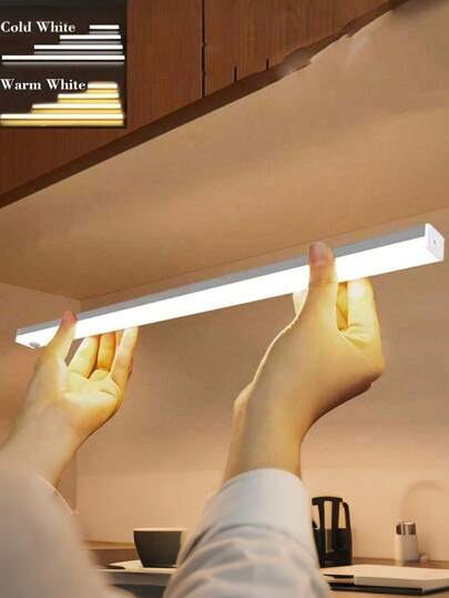 1 pieza Luz LED para gabinete - Iluminación debajo del mostrador y del armario, luz operada para armarios, gabinetes y alacenas - Para el hogar y la cocina - Adecuada para espacios oscuros - Regalo perfecto para inauguración de casa y días festivos