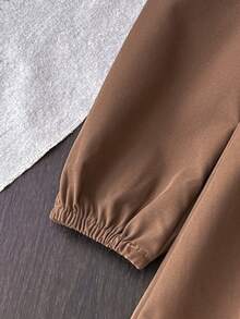 SHEIN Robe de princesse à manches longues mignonne pour bébé fille, mode et élégante, printemps/automne