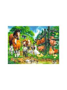 Ravensburger Animal Get Together 100 Piece Jigsaw Puzzle Age 6 Years+ 10689 - Multicolor - View 2
