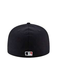 New Era Yankees MLB 59Fifty Fitted Men's Flex Hat Navy Blue - Black - View 3