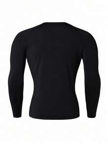 Manfinity Sport Corelite Men's Bull Print Raglan Long Sleeve T-Shirt, Shorts And Leggings Sports Suit