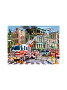 Ravensburger Fire Truck Rescue 100 Piece Jigsaw Puzzle Age 6 Years+ 13329 - Multicolor - View 2