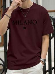 Manfinity Homme Men's Loose Fit Drop Shoulder Short Sleeve Casual T-Shirt, Summer