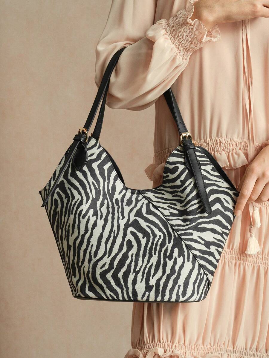 SHECARRY TÚI XÁCH NỮ - Đen và trắng - Xem 1