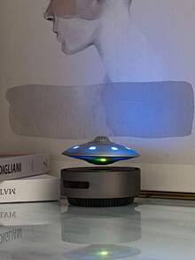 Teckwe UFO Magnetic Levitation Bluetooth Speaker Premium Magnetic Levitation UFO Speaker Bluetooth-Connected Black Tech, Elegant Desktop Ornament Black Tech Magnetic Levitation Bluetooth Speaker UFO-Shaped Desktop Decoration, High-End Texture & Clear Audio Gift-Grade UFO Magnetic Levitation Speaker - European regulations - View 4