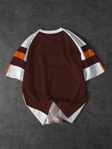 PAVTROS Khối màu hình học tay ngắn, thể thao thường ngày - Nhiều màu - Xem 3