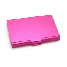 1pc Creative Business Card Box, Aluminum Alloy Business Card Box, Business Card Holder, Business Card Holder, Business Card Holder, Card Storage, Business Card Storage, Credit Card Case, Wallet, Home Storage Box, Office Supplies And Office Storage. - Multicolor - View 17