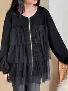 DAZY 少女秋季外套 - 黑色 - 查看 7