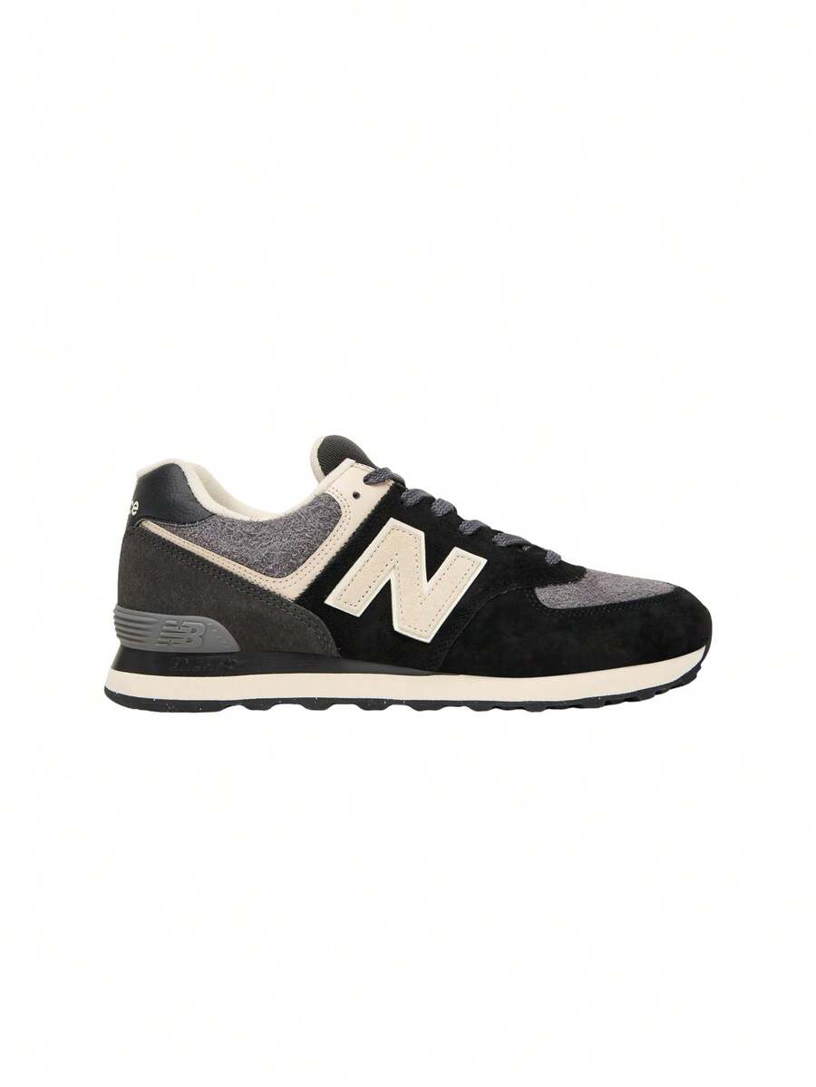 New Balance 574 Men's Sneakers Black U574SBK - Black - View 1