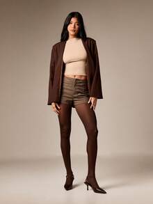 AiiRZ Long Sleeve Boat Neck Top Fall Winter Essential Pullover Fitted Basic Tee Autumn Layering Piece - Grey - View 3