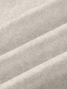 Easowa Women's Casual Ribbed Long Sleeve Short Dress, Basic Outfit For Autumn/Winter Daily Wear Long Sleeve Dress - Apricot - View 3