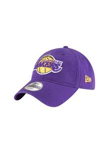 New Era Los Angeles Lakers Men's Hat Cap Yellow/Purple - Purple - View 1