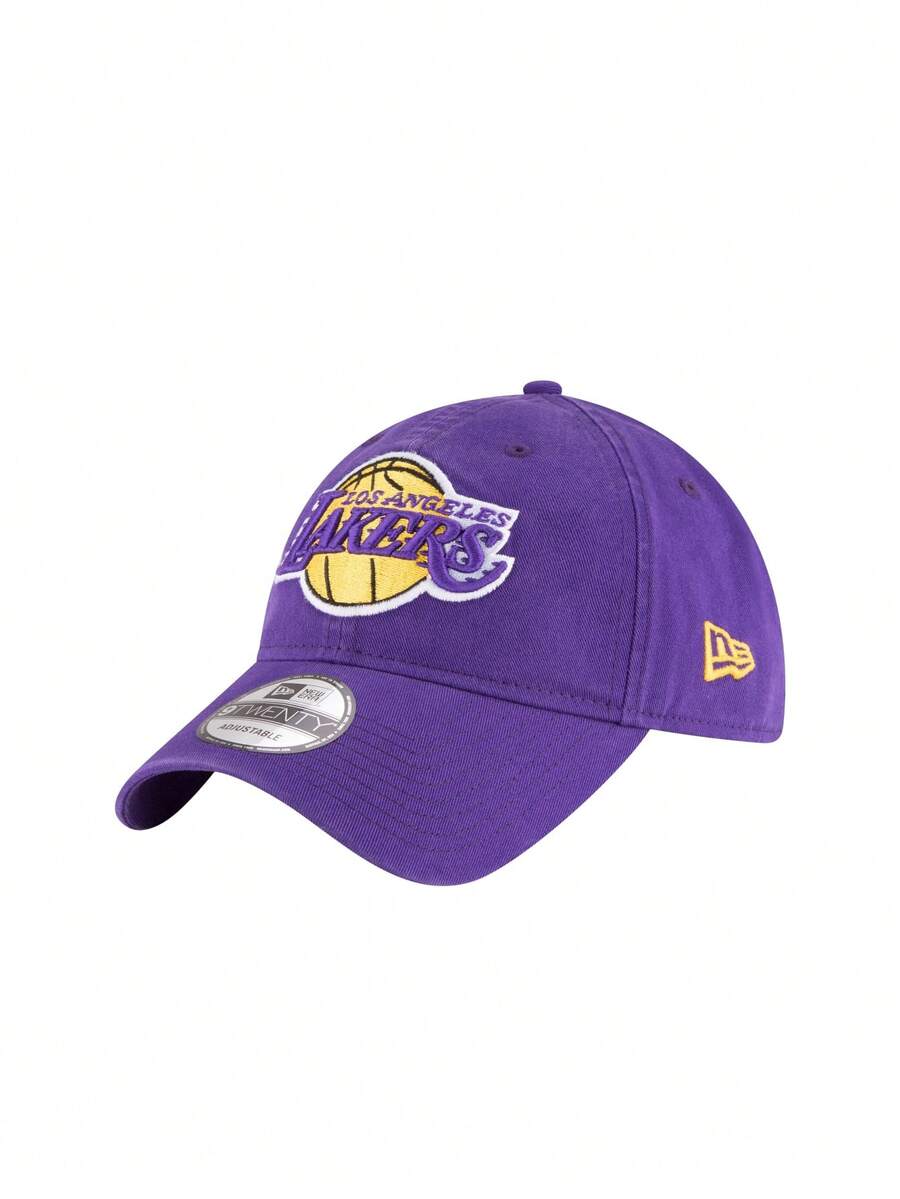 New Era Los Angeles Lakers Men's Hat Cap Yellow/Purple - Purple - View 1