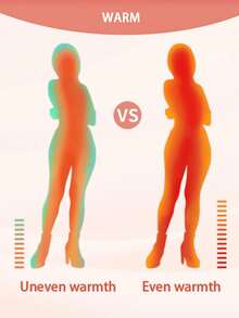 SHEIN CURVE+ 加大码女式加热面料毛绒衬里高弹力基本款修身打底裤，适合冬季保暖